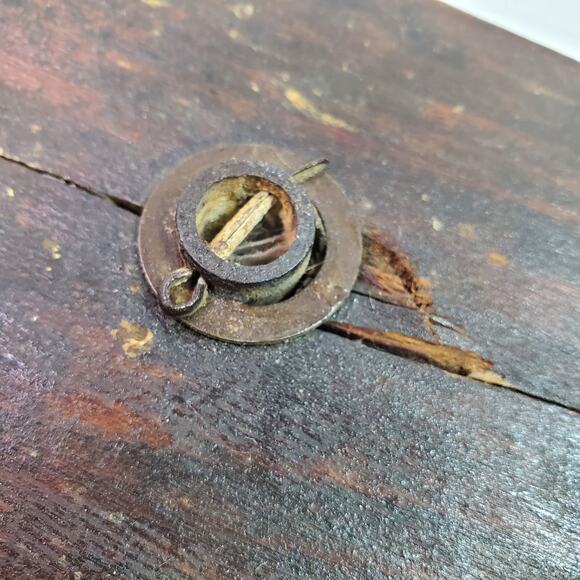 Antique Primitive Wood Pulley Single Wheel Barn Pulley - Picture 5 of 10